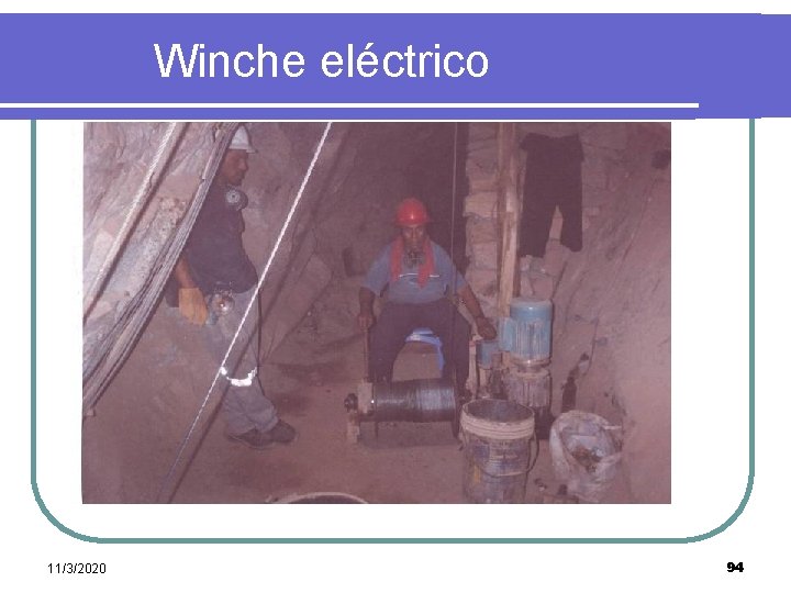  Winche eléctrico 11/3/2020 94 