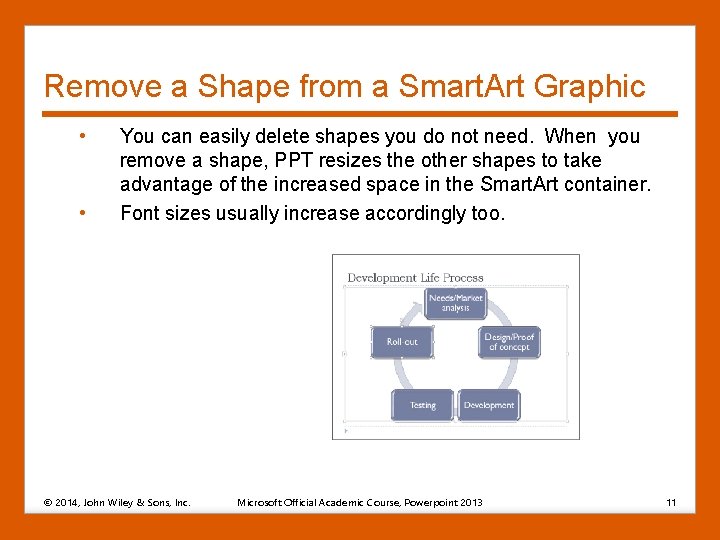 Remove a Shape from a Smart. Art Graphic • • You can easily delete