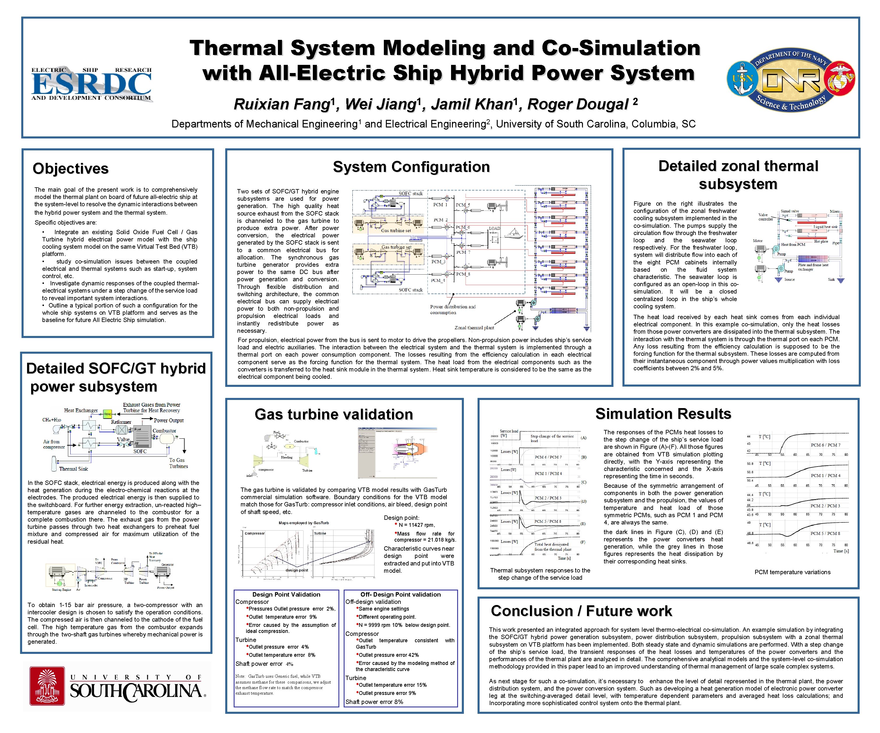 Thermal System Modeling and Co-Simulation with All-Electric Ship Hybrid Power System Ruixian 1 Fang