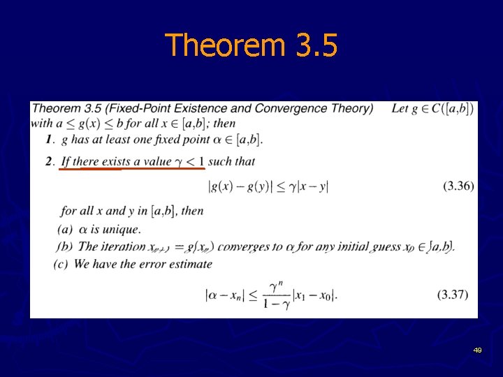 Theorem 3. 5 49 