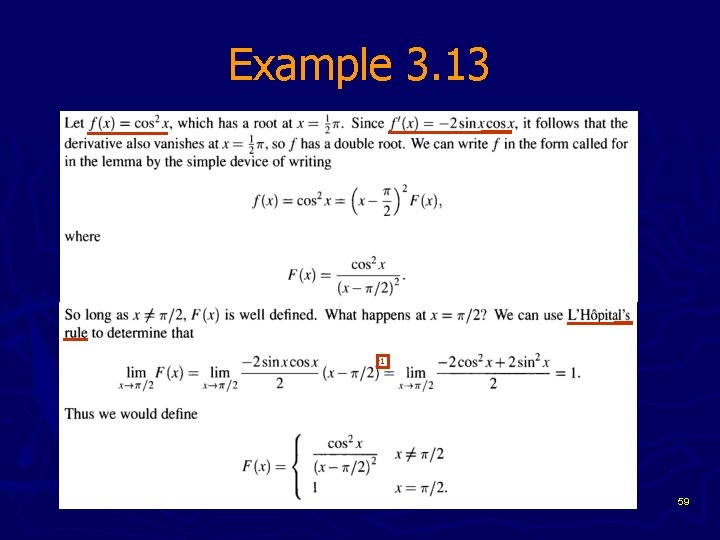 Example 3. 13 -1 59 