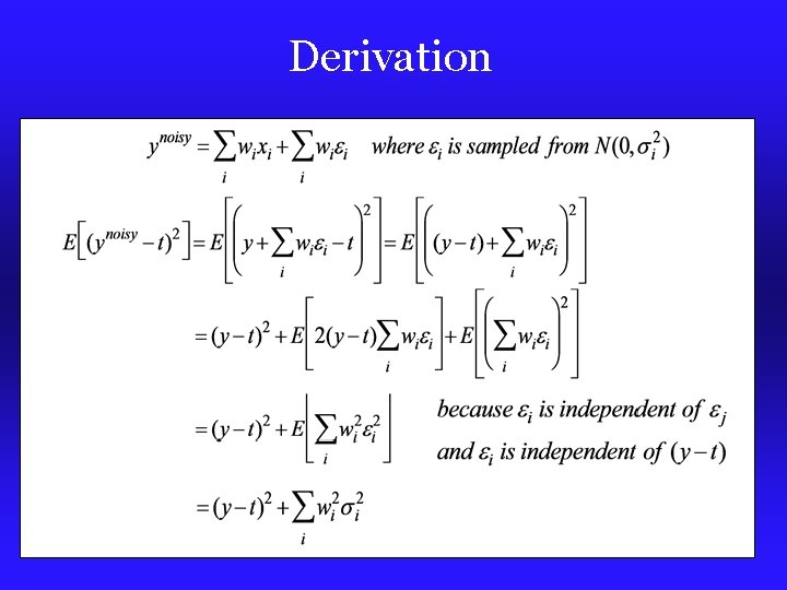 Derivation Derivation