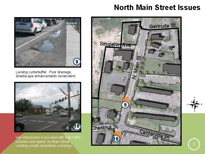 North Main Street Issues Gertrude St. N. M ain S t. Singleton Ave. 9