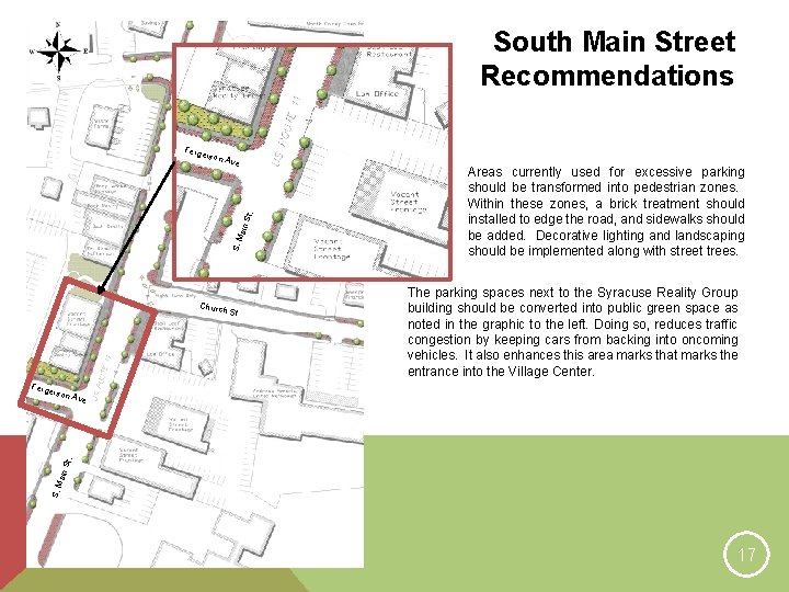 South Main Street Recommendations Ferg Ave. S. M ain St. erson Churc h St.