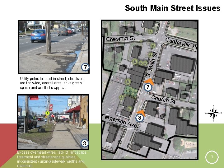 South Main Street Issues Chestnut St. Cent ervill ain S t. e Pl. S.