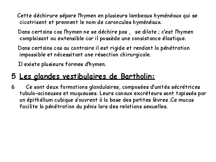 Cette déchirure sépare l’hymen en plusieurs lambeaux hyménéaux qui se cicatrisent et prennent le Cette déchirure sépare l’hymen en plusieurs lambeaux hyménéaux qui se cicatrisent et prennent le