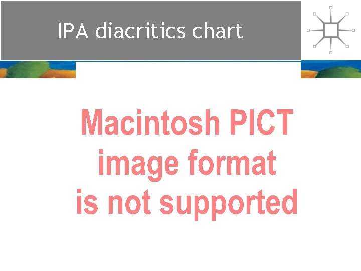 IPA diacritics chart IPA diacritics chart