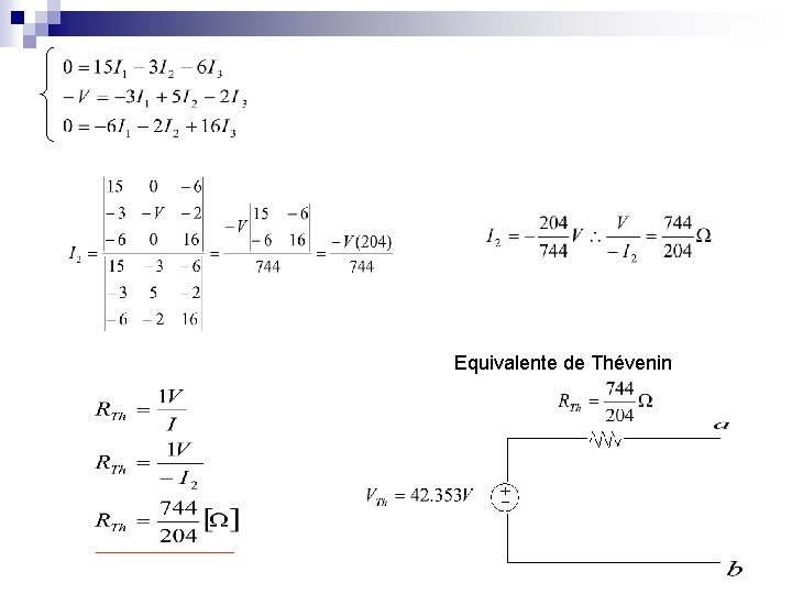 Equivalente de Thévenin 