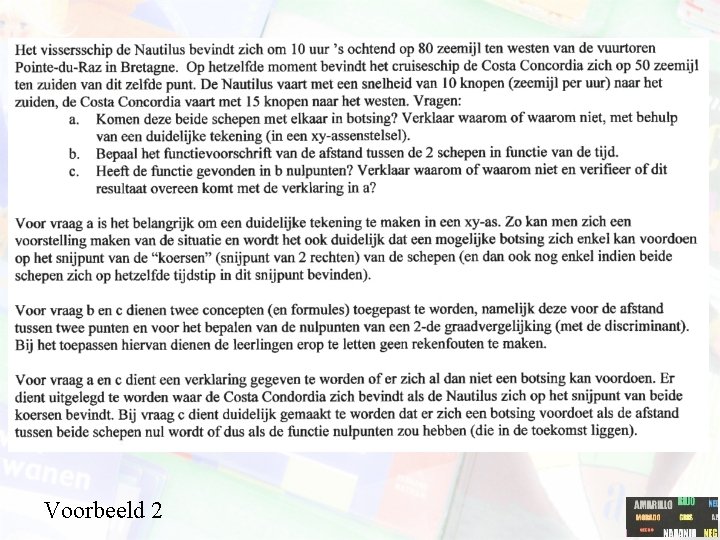 Voorbeeld 2 