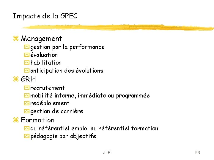 Impacts de la GPEC z Management y gestion par la performance y évaluation y Impacts de la GPEC z Management y gestion par la performance y évaluation y