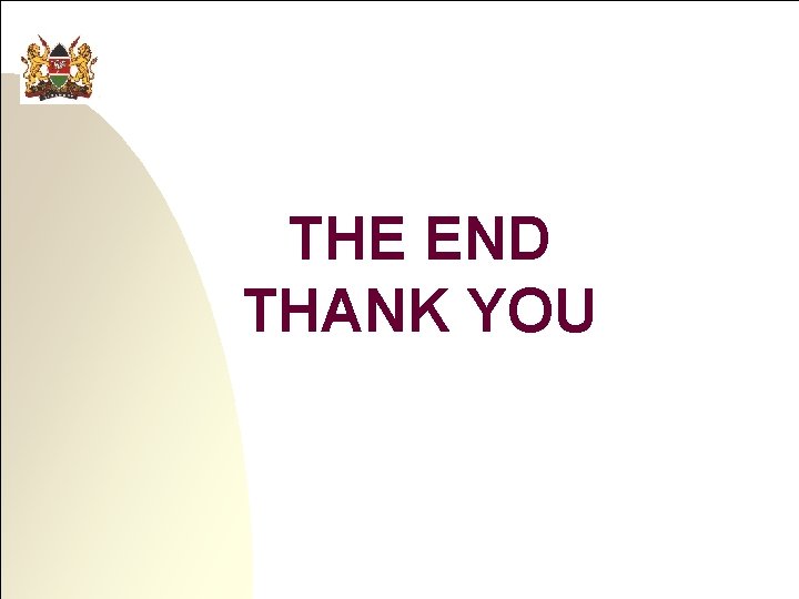 THE END THANK YOU 