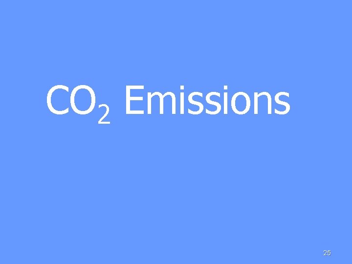  CO 2 Emissions 25 