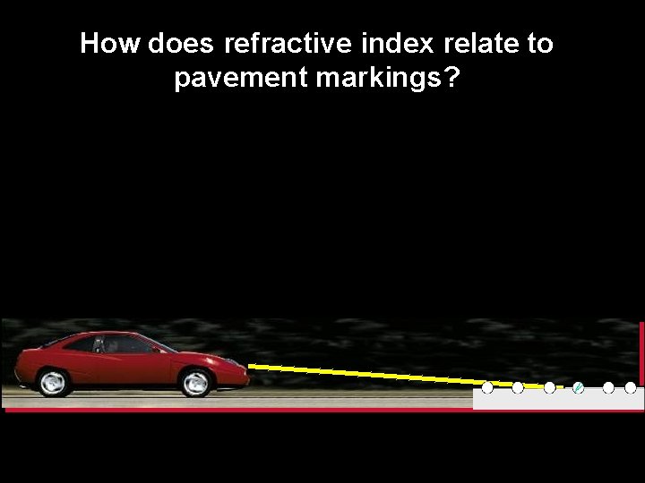 3 M Pavement Markings How does refractive index relate to pavement markings? 10 ©