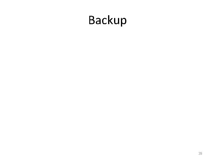 Backup 39 
