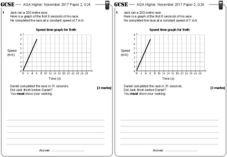 AQA Higher: November 2017 Paper 2, Q 24 1 AQA Higher: November 2017 Paper