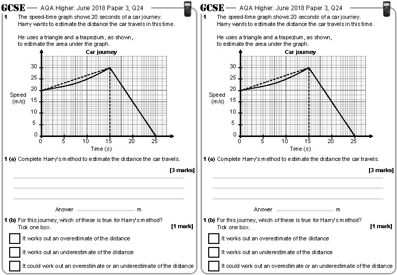 AQA Higher: June 2018 Paper 3, Q 24 1 AQA Higher: June 2018 Paper