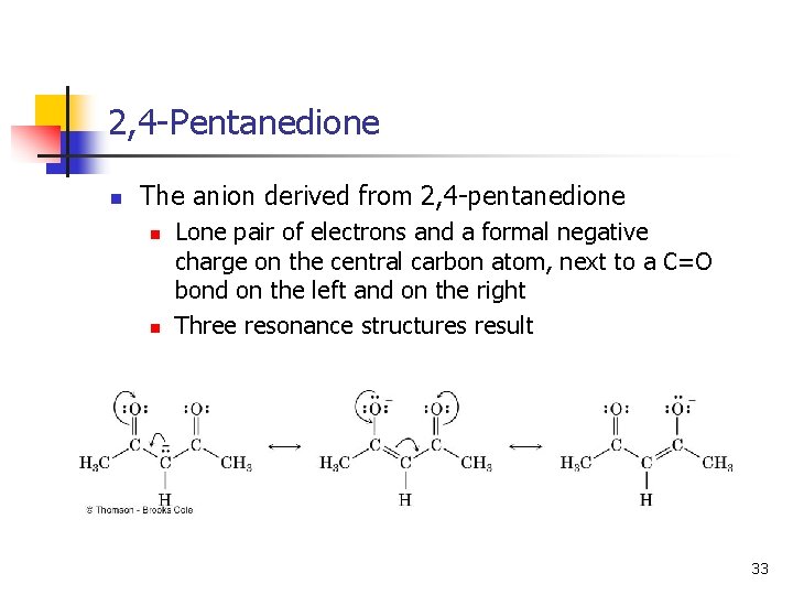 2, 4 -Pentanedione n The anion derived from 2, 4 -pentanedione n n Lone