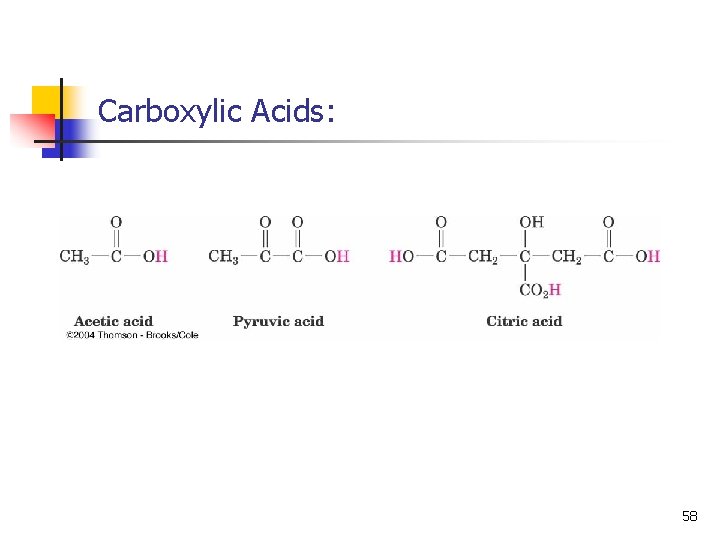 Carboxylic Acids: 58 