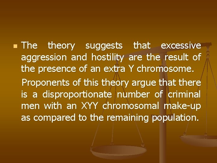 n The theory suggests that excessive aggression and hostility are the result of the