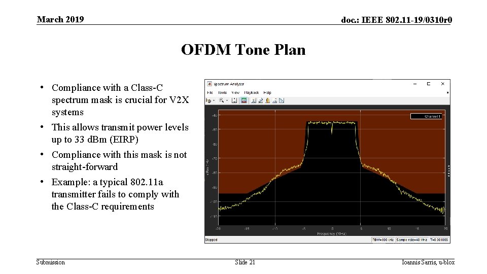 March 2019 doc. : IEEE 802. 11 -19/0310 r 0 OFDM Tone Plan •