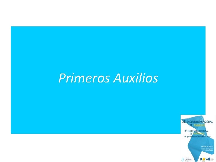 Primeros Auxilios 