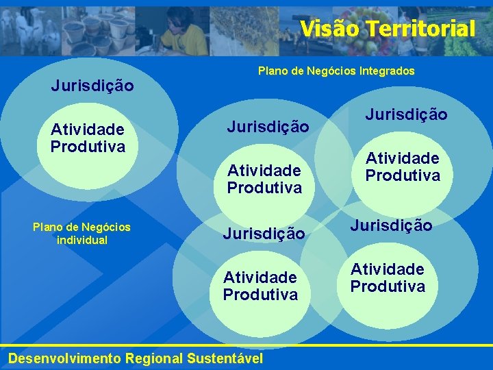 Visão Territorial Jurisdição Atividade Produtiva Plano de Negócios Integrados Jurisdição Atividade Produtiva Plano de