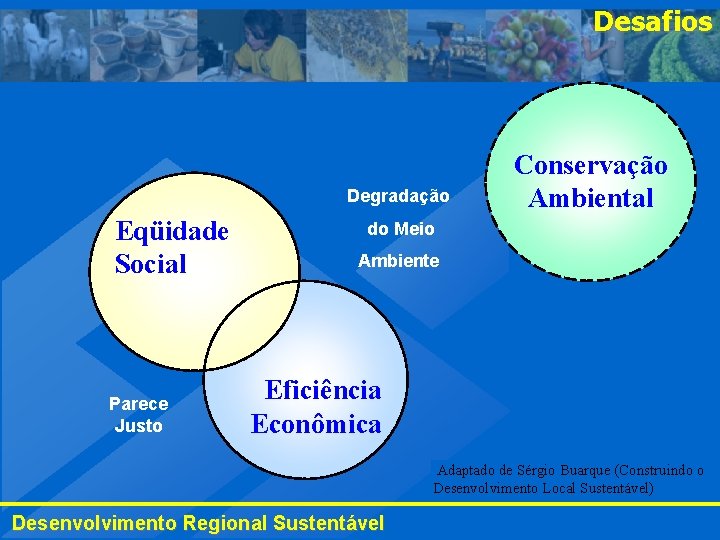 Desafios Degradação Eqüidade Social Parece Justo Conservação Ambiental do Meio Ambiente Eficiência Econômica Adaptado