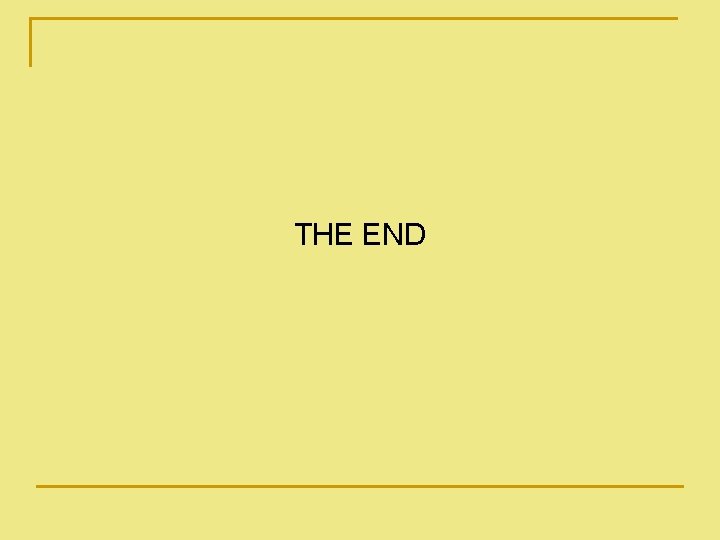 THE END 