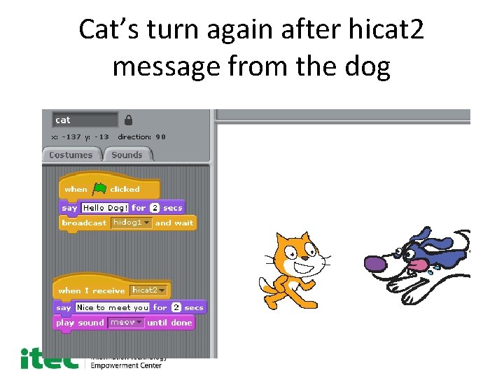 Cat’s turn again after hicat 2 message from the dog 