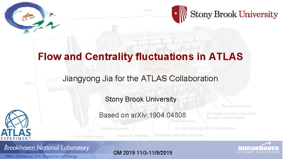 Flow and Centrality fluctuations in ATLAS Jiangyong Jia for the ATLAS Collaboration Stony Brook