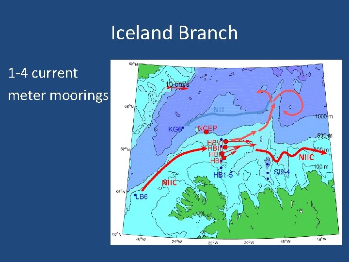 Iceland Branch 1 -4 current meter moorings 