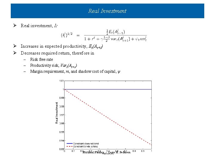 Real Investment Ø Real investment, I: Ø Increases in expected productivity, Et(At+1) Ø Decreases Real Investment Ø Real investment, I: Ø Increases in expected productivity, Et(At+1) Ø Decreases