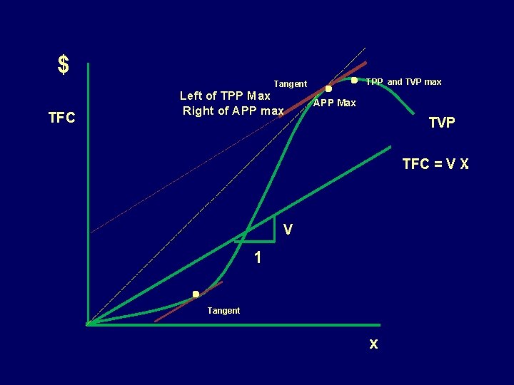 $ TPP and TVP max Tangent TFC Left of TPP Max Right of APP