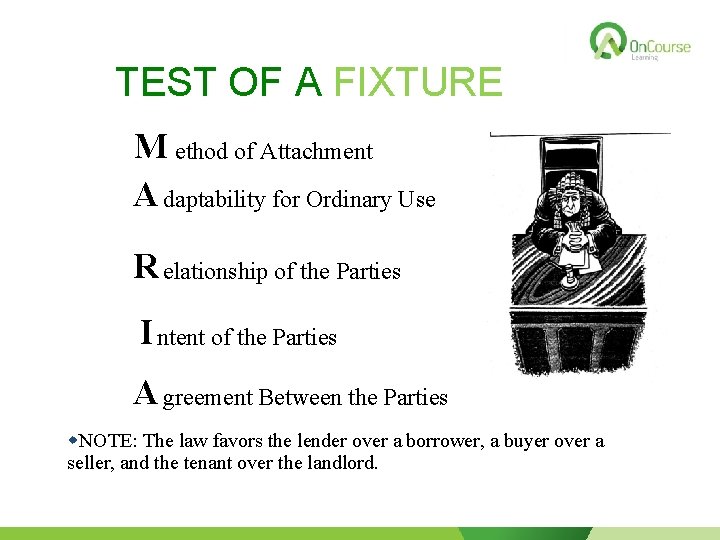 TEST OF A FIXTURE M ethod of Attachment A daptability for Ordinary Use R