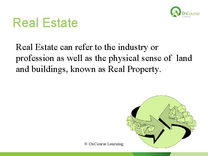 Real Estate can refer to the industry or profession as well as the physical