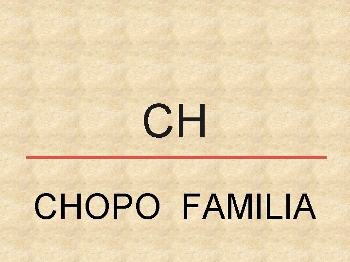 CH CHOPO FAMILIA 