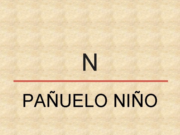 N PAÑUELO NIÑO 