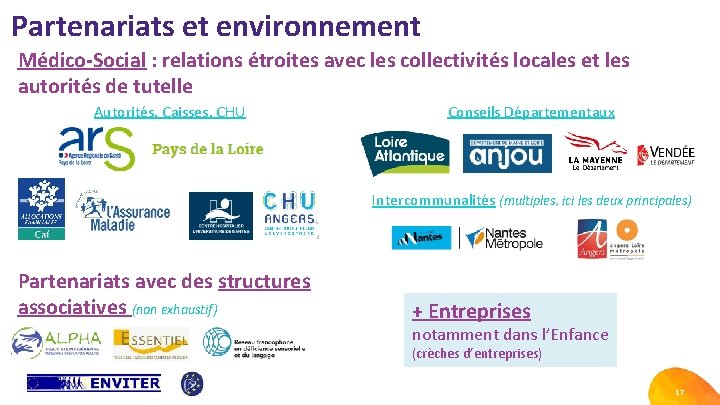 Partenariats et environnement Médico-Social : relations étroites avec les collectivités locales et les autorités