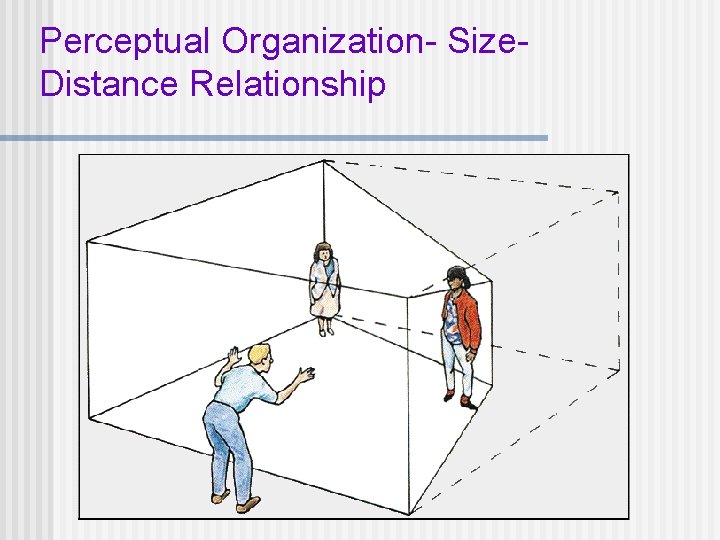 Perceptual Organization- Size. Distance Relationship 