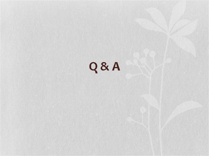Q&A 