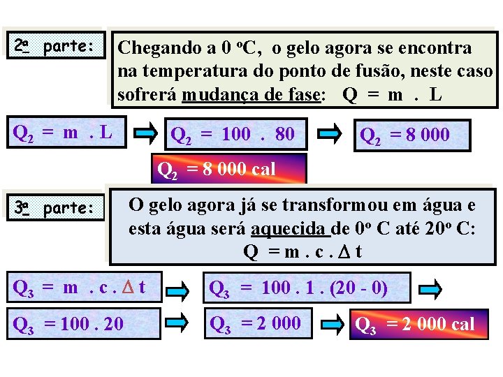 FÍSICA, 2º Ano do Ensino Médio Calor sensível, capacidade térmica e calor específico 2