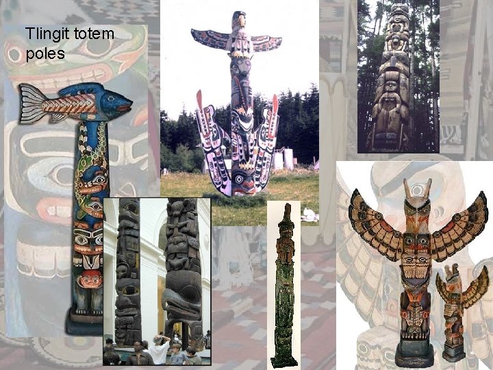 Tlingit totem poles 