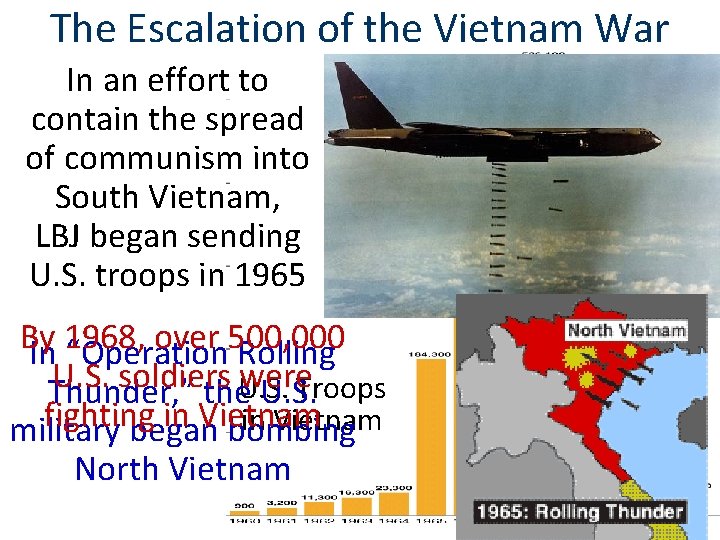 The Escalation of the Vietnam War In an effort to contain the spread of The Escalation of the Vietnam War In an effort to contain the spread of