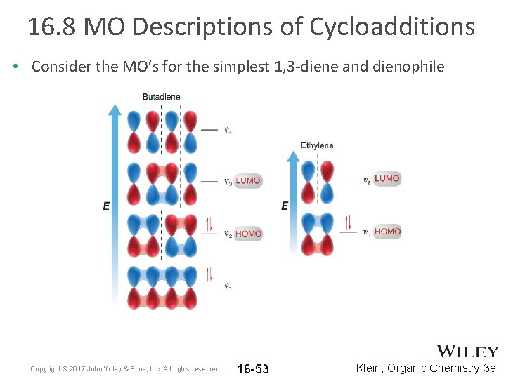 16. 8 MO Descriptions of Cycloadditions • Consider the MO’s for the simplest 1,