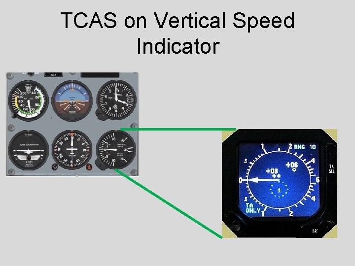 TCAS on Vertical Speed Indicator 