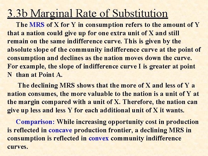 3. 3 b Marginal Rate of Substitution The MRS of X for Y in