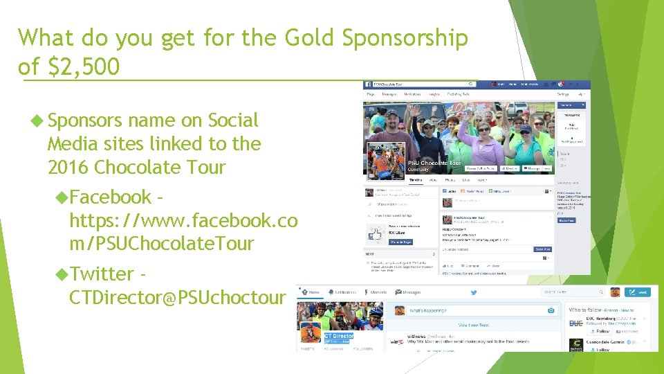 What do you get for the Gold Sponsorship of $2, 500 Sponsors name on