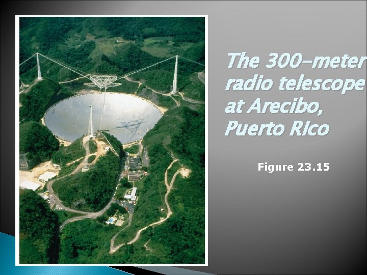 The 300 -meter radio telescope at Arecibo, Puerto Rico Figure 23. 15 