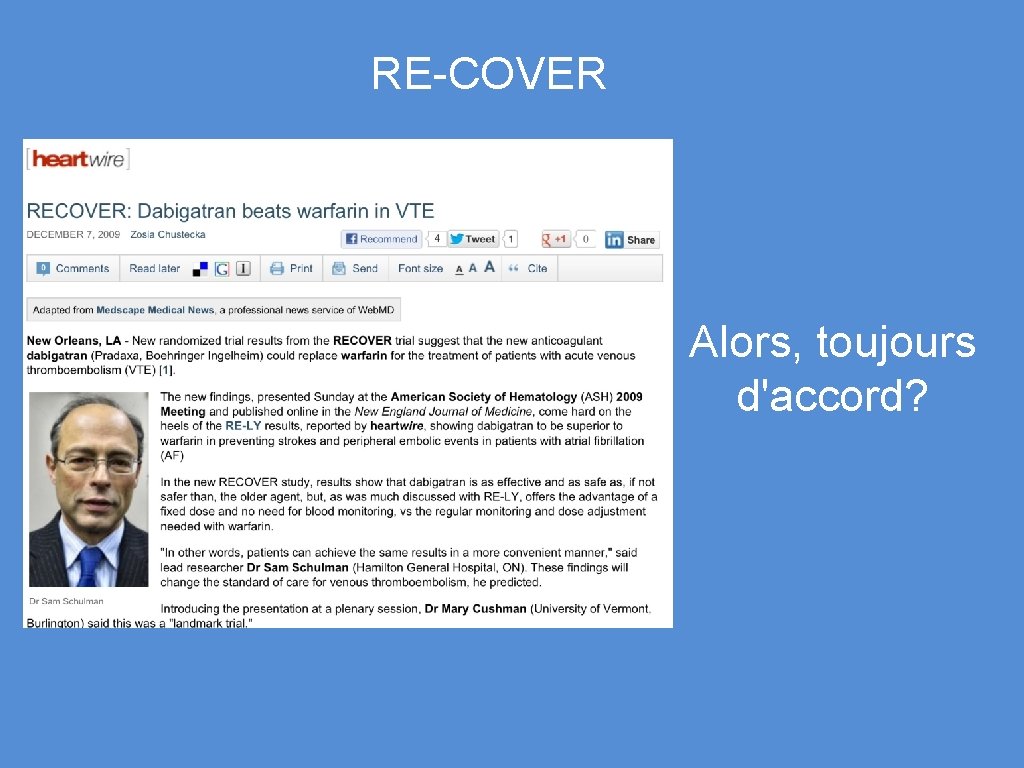 RE-COVER Alors, toujours d'accord? 