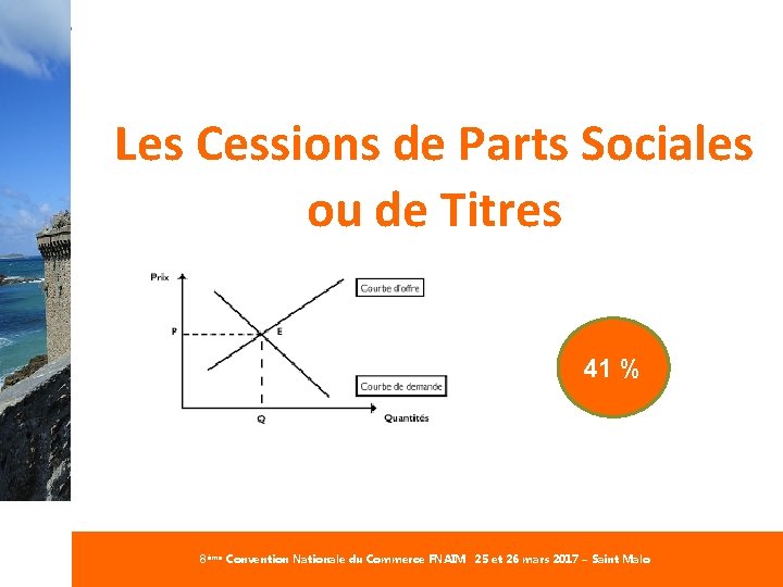 #Commerce. FNAIM Les Cessions de Parts Sociales ou de Titres 41 % 8ème Convention